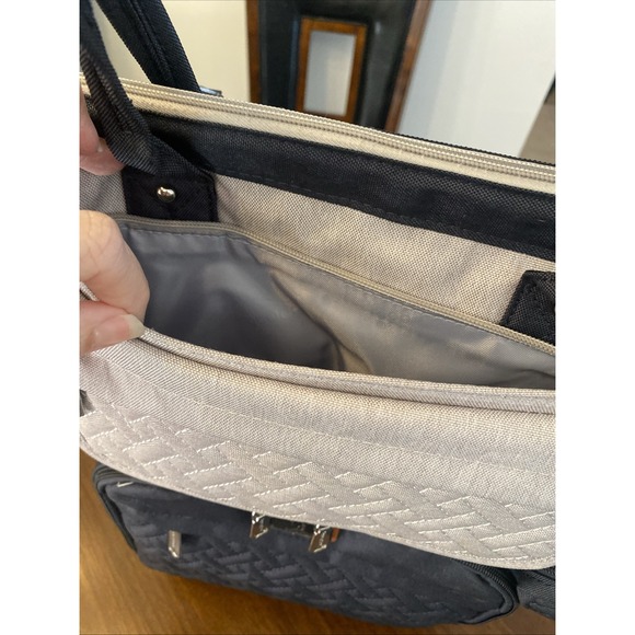 BabbleRoo Diaper Bag Backpack Grey/Blue w/Pacifier case/Changing Pad NEW - Picture 10 of 16